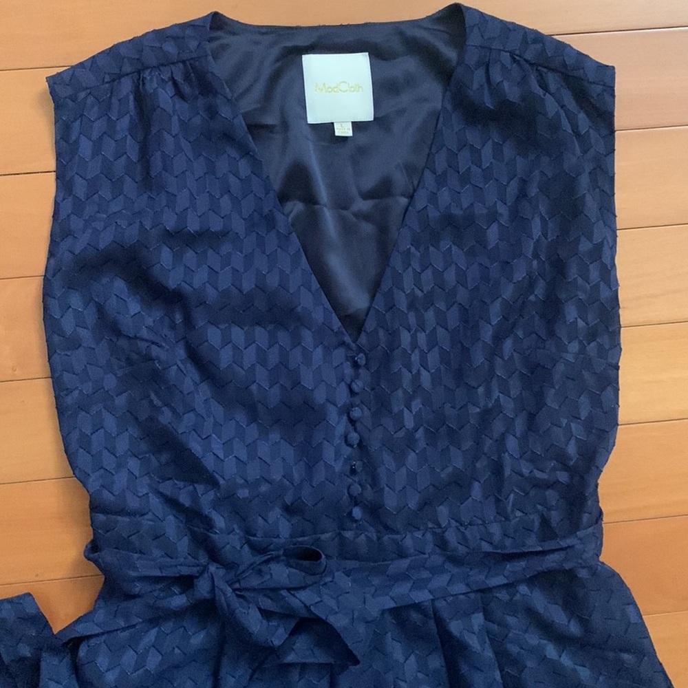ModCloth navy dress size L - Picture 9 of 14